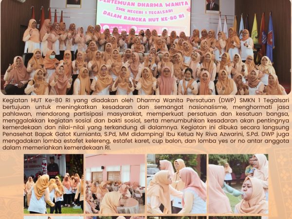 DWP SMKN 1 Tegalsari Gelar Pertemuan Rutin dan Lomba Semarak HUT Ke-80 RI