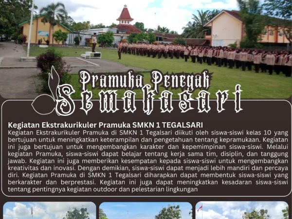 Ekskul Pramuka Penegak Semakasari di SMKN 1 Tegalsari