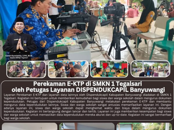 Perekaman E-KTP di SMKN 1 Tegalsari